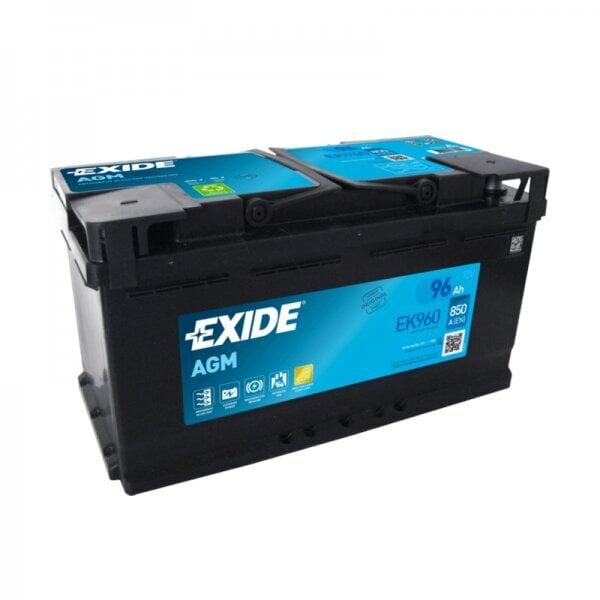 Akumulators AGM EXIDE Start-Stop AGM EK960 96Ah 850A цена и информация | Akumulatori | 220.lv