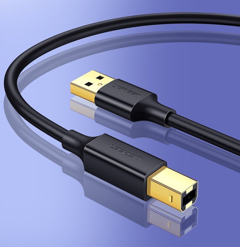 Ugreen USB B - USB 2.0, 1.5 m cena un informācija | Kabeļi un vadi | 220.lv
