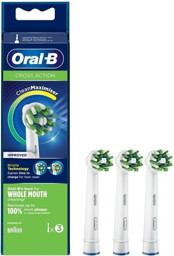 Oral-B Cross Action цена и информация | Uzgaļi elektriskajām zobu birstēm | 220.lv