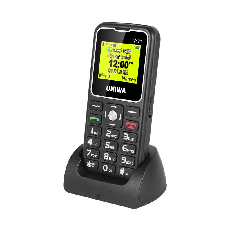 Uniwa V171 Black cena un informācija | Mobilie telefoni | 220.lv