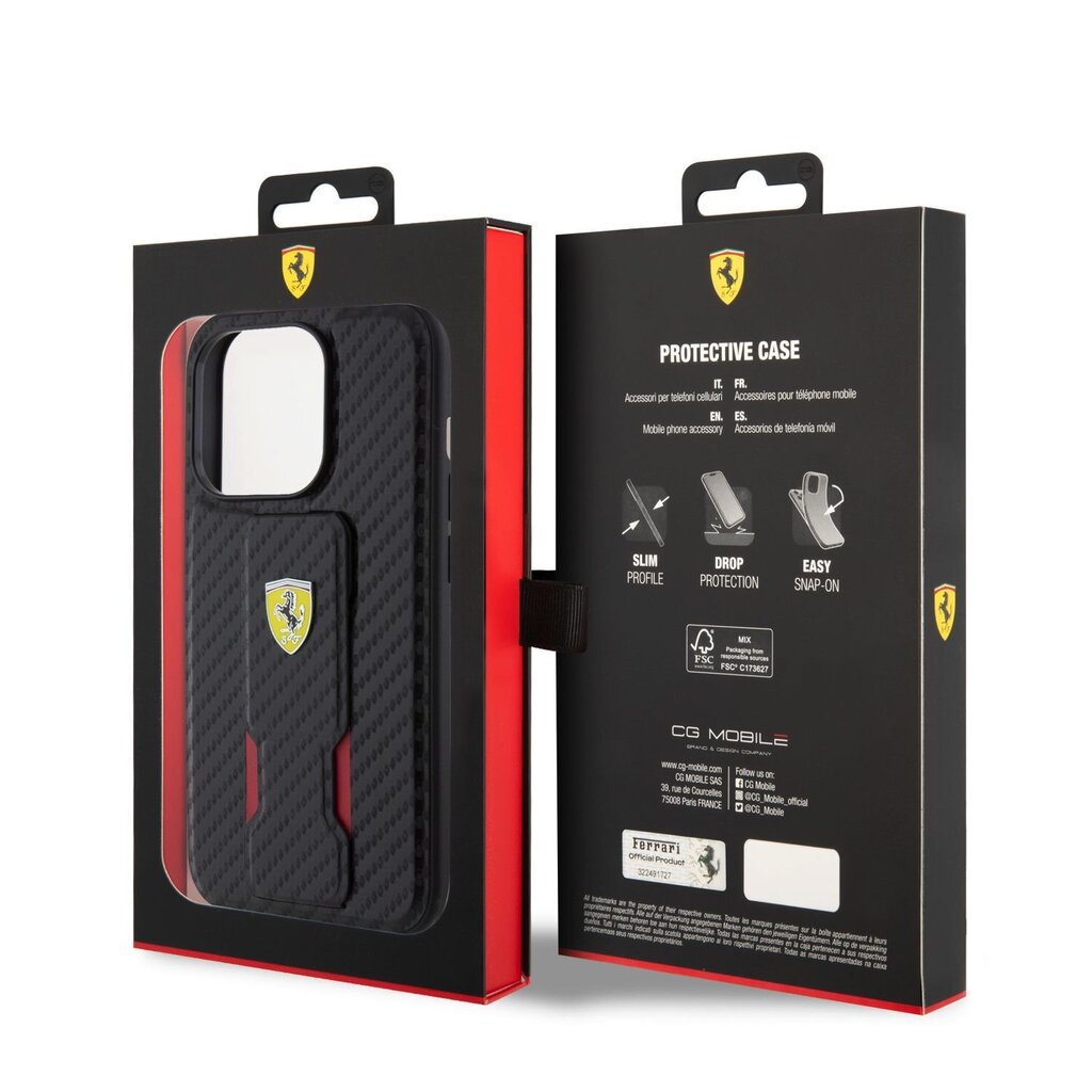 Ferrari Carbon Grip Stand цена и информация | Telefonu vāciņi, maciņi | 220.lv