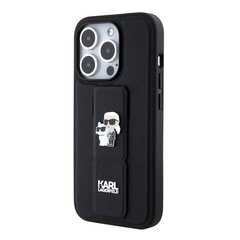Karl Lagerfeld KLHCP15XSMHCNPK iPhone 15 Pro Max 6.7" czarny|black Silicone Choupette Metal Pin цена и информация | Чехлы для телефонов | 220.lv