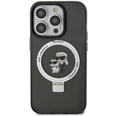 Karl Lagerfeld KLHMN61HMRSKCK iPhone 11 | Xr 6.1" czarny|black hardcase Ring Stand Karl&Choupettte MagSafe цена и информация | Чехлы для телефонов | 220.lv