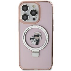 Karl Lagerfeld KLHMN61HMRSKCP iPhone 11 | Xr 6.1" różowy|pink hardcase Ring Stand Karl&Choupettte MagSafe цена и информация | Чехлы для телефонов | 220.lv