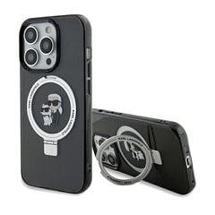 Karl Lagerfeld KLHMP13XHMRSKCK iPhone 13 Pro Max 6.7" czarny|black hardcase Ring Stand Karl&Choupettte MagSafe цена и информация | Чехлы для телефонов | 220.lv