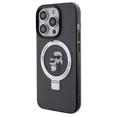 Karl Lagerfeld KLHMP13XHMRSKCK iPhone 13 Pro Max 6.7" czarny|black hardcase Ring Stand Karl&Choupettte MagSafe цена и информация | Чехлы для телефонов | 220.lv