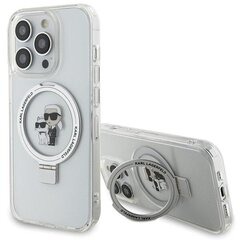 Karl Lagerfeld KLHMP14XHMRSKCH iPhone 14 Pro Max 6.7" biały|white hardcase Ring Stand Karl&Choupettte MagSafe цена и информация | Чехлы для телефонов | 220.lv