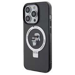 Karl Lagerfeld KLHMP14XHMRSKCK iPhone 14 Pro Max 6.7" czarny|black hardcase Ring Stand Karl&Choupettte MagSafe цена и информация | Чехлы для телефонов | 220.lv