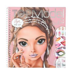 Книга наклеек Top Model Dress Me Up Face Glitter Queen цена и информация | Книжки - раскраски | 220.lv