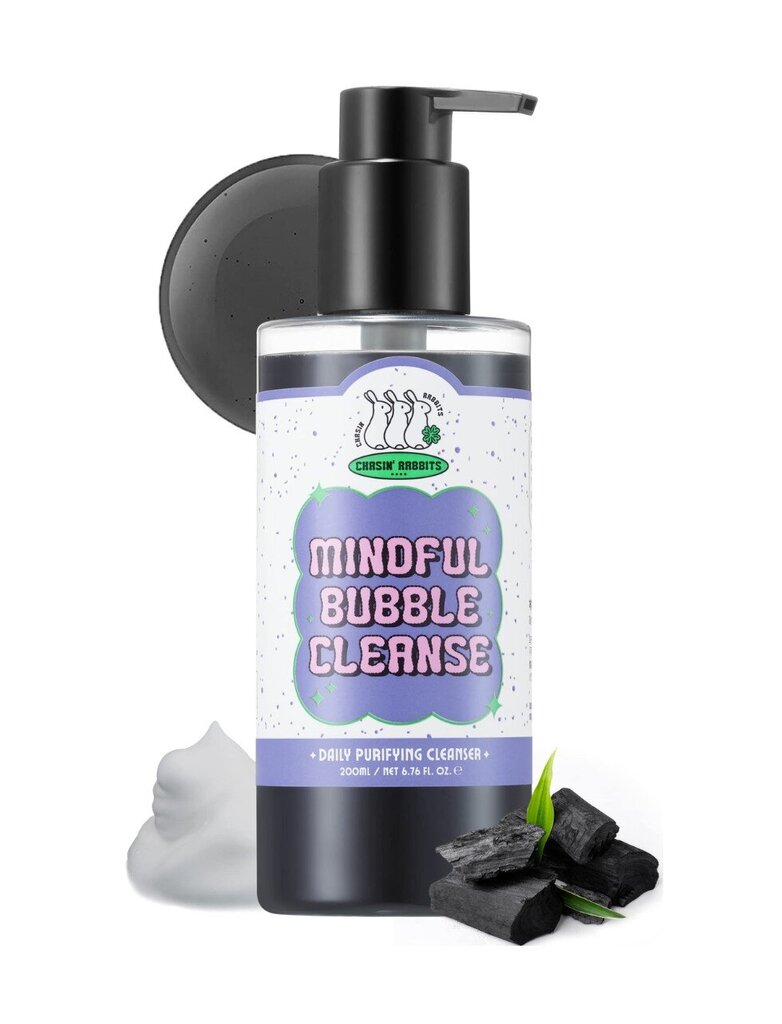 Sejas un ķermeņa tīrīšanas līdzeklis Chasin’ Rabbits Mindful Bubble Cleanse, 200 ml cena un informācija | Sejas ādas kopšana | 220.lv