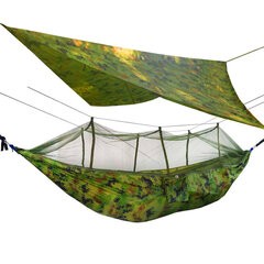 Подвесная палатка/гамак Бахар, зеленая цена и информация | Палатки | 220.lv