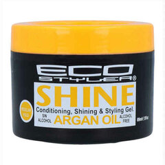 Vasks Eco Styler Shine Gel Argan Oil, 89 ml cena un informācija | Matu veidošanas līdzekļi | 220.lv