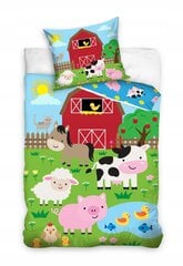Bērnu gultas veļas komplekts Farm, 140x200, 2 daļas цена и информация | Детское постельное бельё | 220.lv