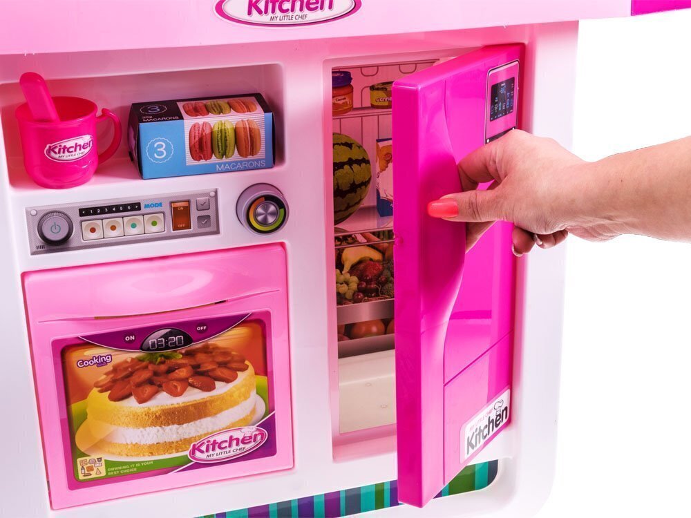 Interaktīvā virtuvīte bērniem Kitchen, rozā цена и информация | Rotaļlietas meitenēm | 220.lv