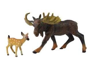 Savvaļas dzīvnieku figūriņas Lean Toys, 2 gab. cena un informācija | Rotaļlietas zēniem | 220.lv