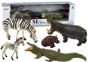 Āfrikas savvaļas dzīvnieku figūriņas Lean Toys, 5 gab cena un informācija | Rotaļlietas zēniem | 220.lv