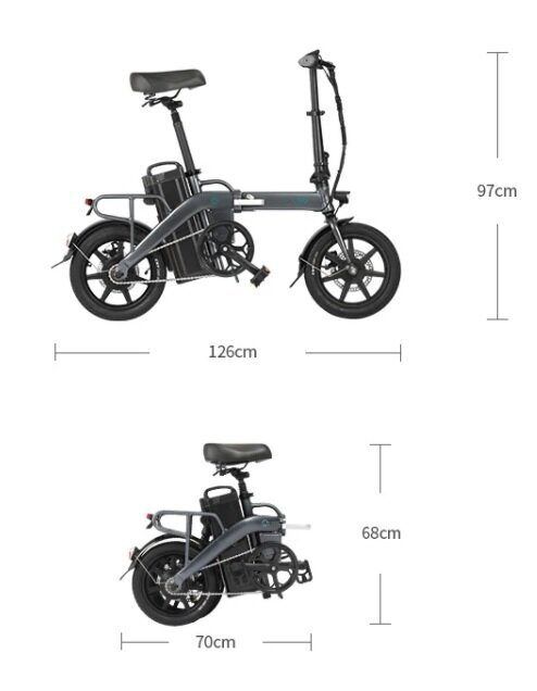 Elektriskais velosipēds Fiido L3, melns cena un informācija | Elektrovelosipēdi | 220.lv