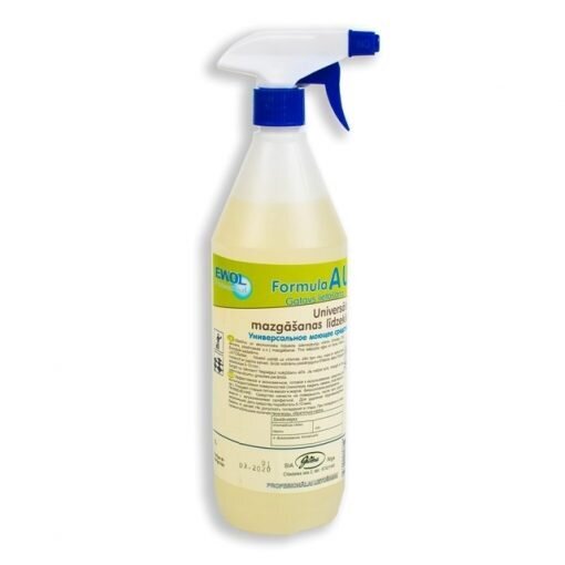 Universālais mazgāšanas līdzeklis Ewol Formula AU ar smidzinātāju (gatavs lietošanai), 1L cena un informācija | Tīrīšanas līdzekļi | 220.lv