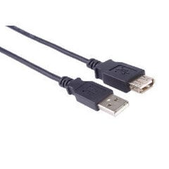 PremiumCord USB 2.0 Extension Cable, A-A, 0.5m, black цена и информация | Кабели для телефонов | 220.lv