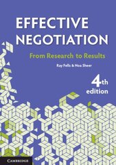 Effective Negotiation: From Research to Results 4th Revised edition cena un informācija | Ekonomikas grāmatas | 220.lv