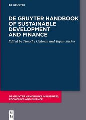 De Gruyter Handbook of Sustainable Development and Finance cena un informācija | Ekonomikas grāmatas | 220.lv