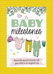 Baby Milestones Cards: Record the special moments with your child in an original way New edition cena un informācija | Pašpalīdzības grāmatas | 220.lv