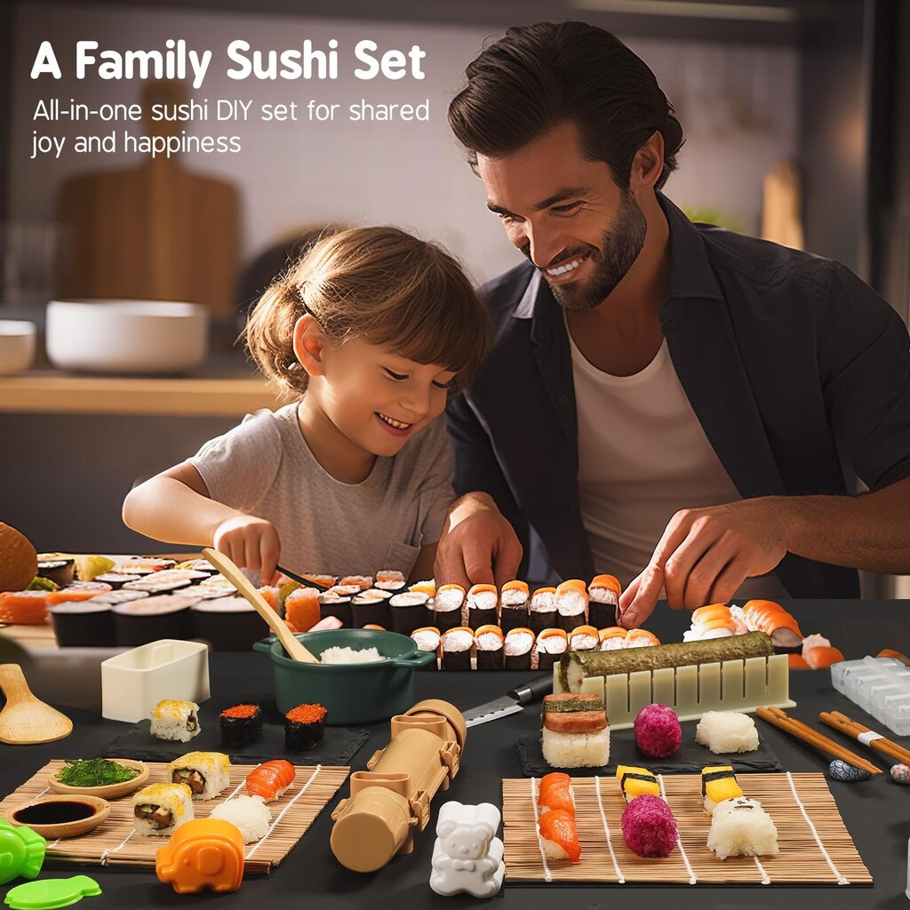 Sushi gatavošanas komplekts, 15 gab. цена и информация | Virtuves piederumi | 220.lv