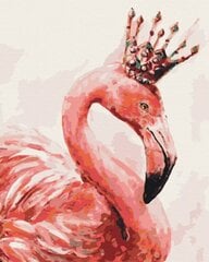 Картинка Раскрась! Рисование по номерам. Фламинго в короне цена и информация | Живопись по номерам | 220.lv