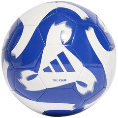 Futbola bumba Adidas Tiro Club Ball HZ4168 HZ4168/5, balta/zila цена и информация | Футбольные мячи | 220.lv