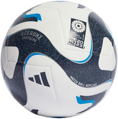 Futbola bumba Adidas Oceaunz Training Ball HT9014 HT9014/3, balta/melna/zila цена и информация | Футбольные мячи | 220.lv