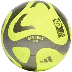Futbola bumba Adidas Oceaunz Club Ball HZ6932 HZ6932/3, zaļa/melna cena un informācija | Futbola bumbas | 220.lv