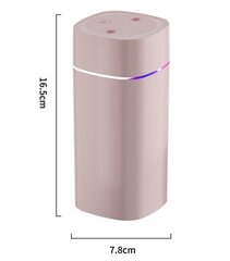 Ultraskaņas gaisa mitrinātājs difuzors rozā krāsā цена и информация | Увлажнители воздуха | 220.lv