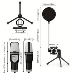 Kardioīds spēļu mikrofons cena un informācija | Mikrofoni | 220.lv