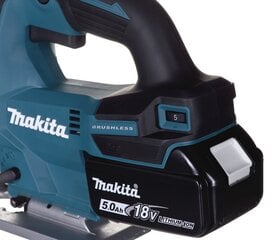 РУКОЯТНАЯ ПИЛКА MAKITA DJV184RTJ 18V 5.0AH цена и информация | Пилы, циркулярные станки | 220.lv