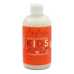 Mitrinošs šampūns Mango and Shea Moisture Carrot Kids,236 ml cena un informācija | Šampūni | 220.lv