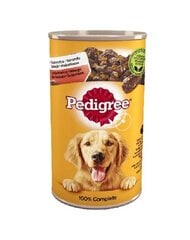 Pedigree Adult для взрослых собак с курицей и морковью, 12х1200 г цена и информация | Консервы для котов | 220.lv