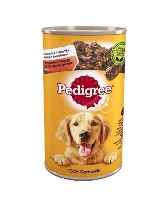 Pedigree Adult pieaugušiem suņiem, ar vistas gaļu un burkāniem, 12x1200 g cena un informācija | Konservi kaķiem | 220.lv