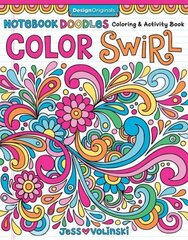 Notebook Doodles Color Swirl цена и информация | Книги для малышей | 220.lv