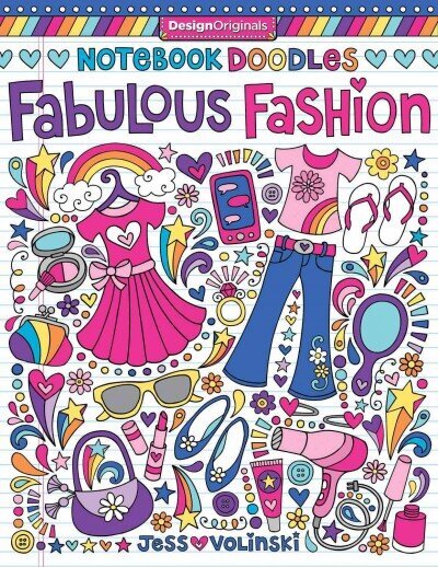 Notebook Doodles Fabulous Fashion: Coloring & Activity Book цена и информация | Grāmatas mazuļiem | 220.lv