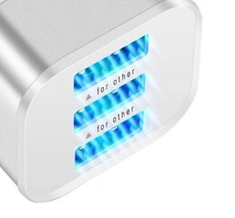 3 portu USB koncentrators ar LED indikatoru cena un informācija | Adapteri un USB centrmezgli | 220.lv