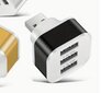 3 portu USB koncentrators ar LED indikatoru melns цена и информация | Adapteri un USB centrmezgli | 220.lv