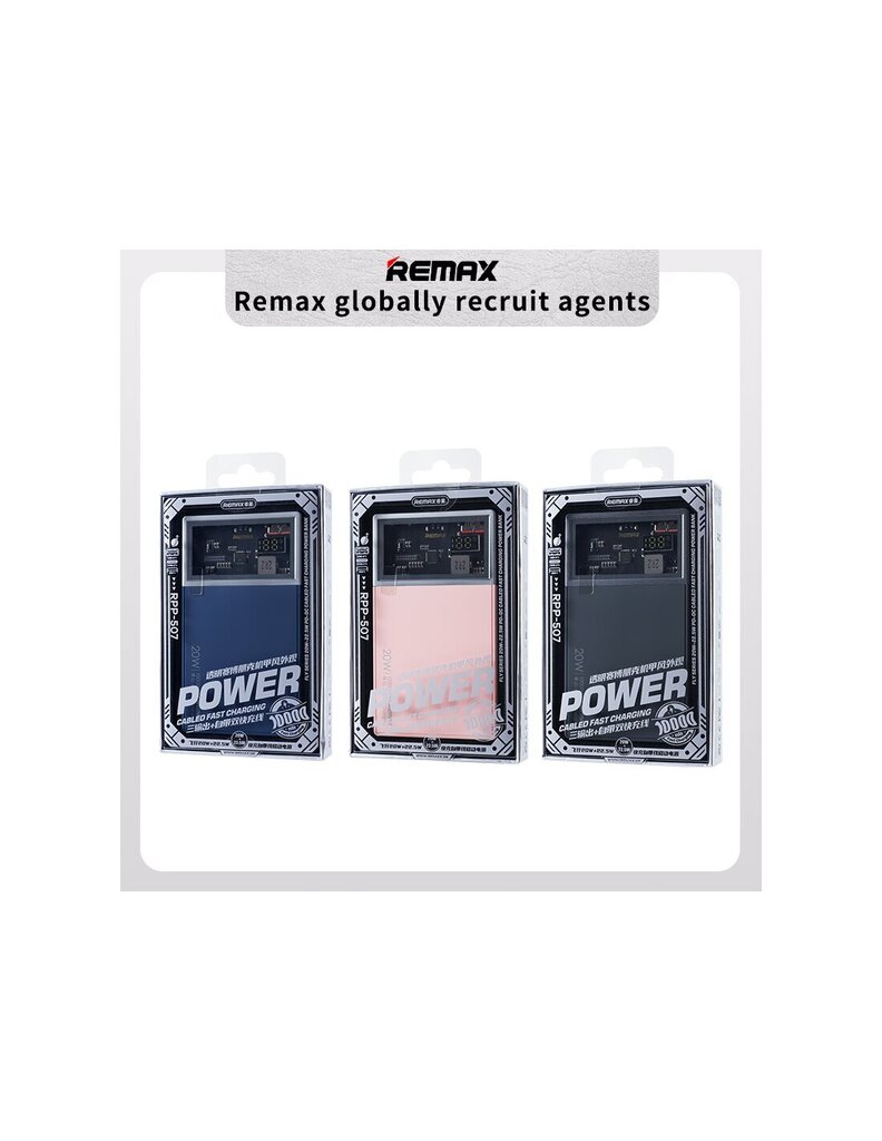 Remax Fly RPP-507 10000mAh cena un informācija | Lādētāji-akumulatori (Power bank) | 220.lv