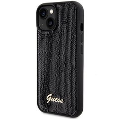 Guess GUHCP14SPSFDGSK iPhone 14 | 15 | 13 6.1" czarny|black hardcase Sequin Script Metal цена и информация | Чехлы для телефонов | 220.lv