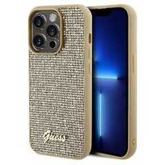 Guess GUHCP14XPMSDGSD iPhone 14 Pro Max 6.7" złoty|gold hardcase Disco Metal Script цена и информация | Чехлы для телефонов | 220.lv