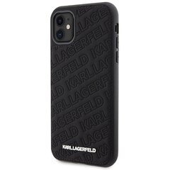 Karl Lagerfeld KLHCN61PQKPMK iPhone 11 | Xr 6.1" czarny|black hardcase Quilted K Pattern цена и информация | Чехлы для телефонов | 220.lv