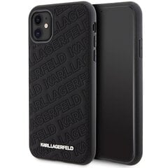 Karl Lagerfeld KLHCN61PQKPMK iPhone 11 | Xr 6.1" czarny|black hardcase Quilted K Pattern цена и информация | Чехлы для телефонов | 220.lv