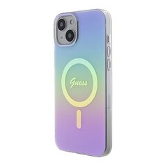 Guess GUHMP15SHITSU iPhone 15 6.1" fioletowy|purple hardcase IML Iridescent MagSafe цена и информация | Чехлы для телефонов | 220.lv