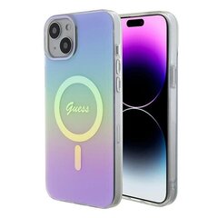 Guess GUHMP15SHITSU iPhone 15 6.1" fioletowy|purple hardcase IML Iridescent MagSafe цена и информация | Чехлы для телефонов | 220.lv