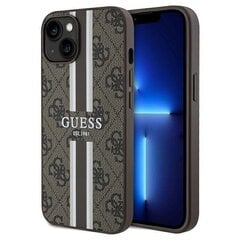 Guess GUHMP15XP4RPSP iPhone 15 Pro Max 6.7" różowy|pink hardcase 4G Printed Stripes MagSafe цена и информация | Чехлы для телефонов | 220.lv