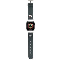 Hello Kitty Pasek HKAWMPSAPSK Apple Watch 38|40|41mm czarny|black strap Heads & Bows Pattern цена и информация | Аксессуары для смарт-часов и браслетов | 220.lv